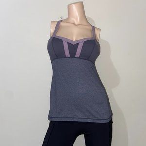 Lululemon Faded Purple & Grey Hot Class Tank (RARE) - Size 6